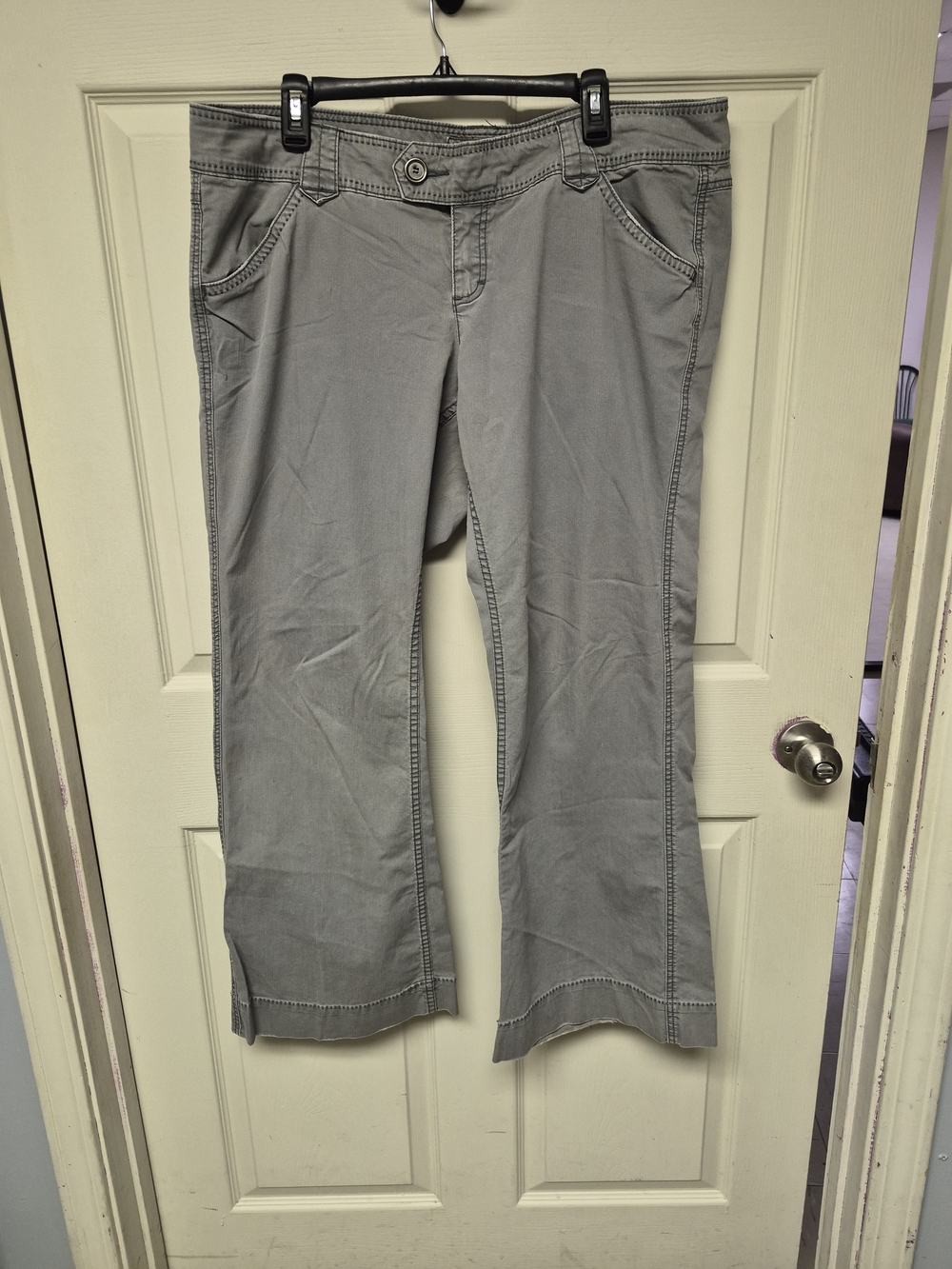 Maurices Light Gray Boot Cut Pants